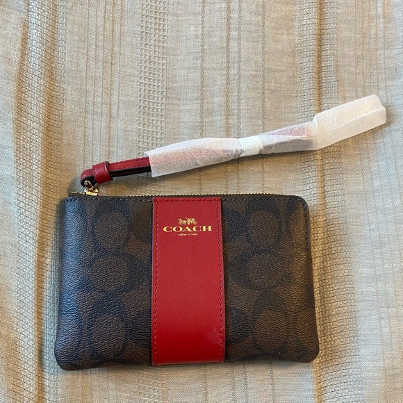 Coach Wristlet In Signature Canvas - Picture 1 of 4